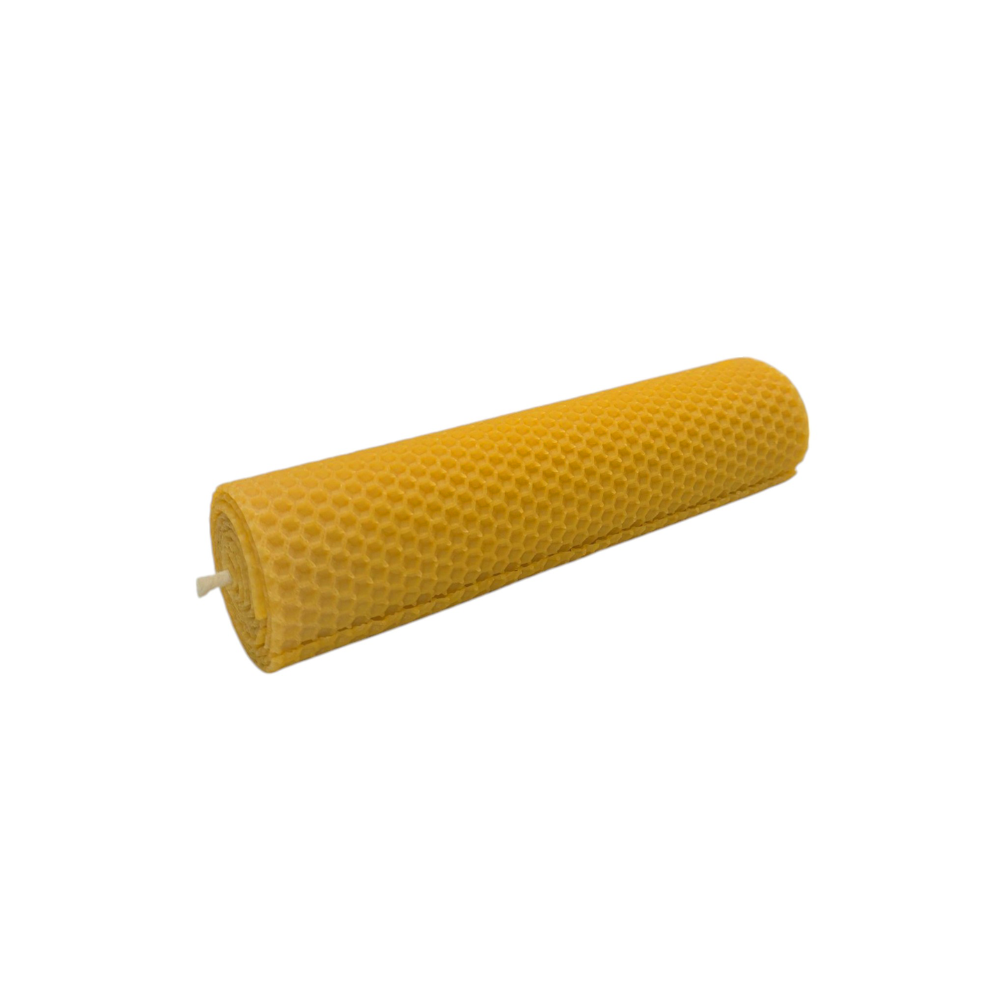 3er Set gerollte Bienenwachskerzen 18 cm – Klassische Stumpenkerzen