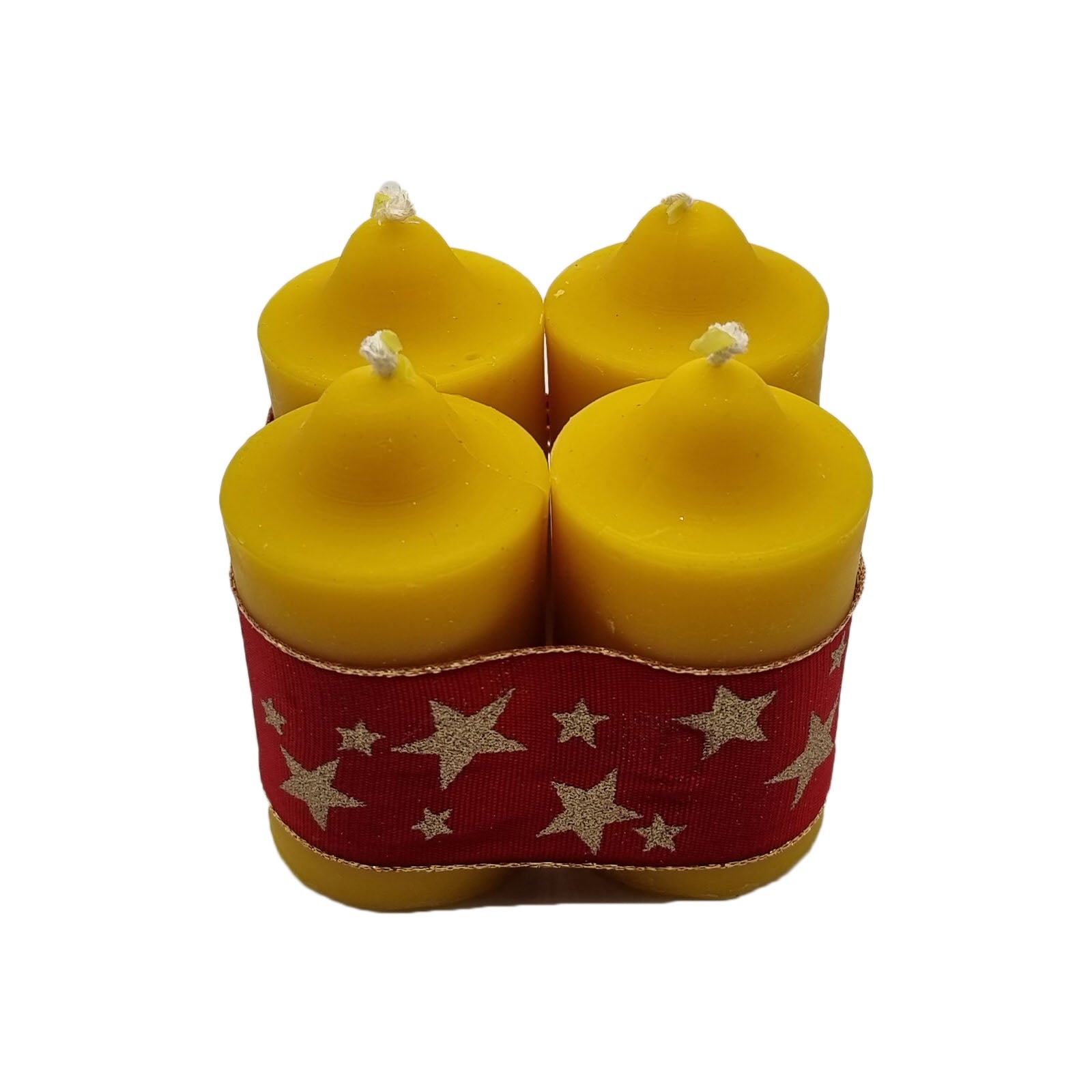 4er Set Stumpen aus 100% Bienenwachs