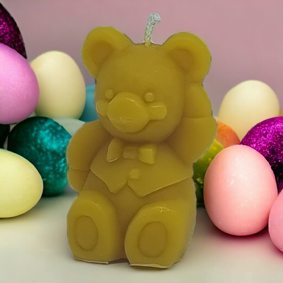Teddybär aus Bienenwachs