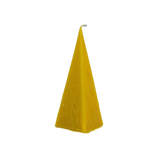 Bienenwachs Pyramidenkerze 19 cm – 100% Reines Bienenwachs