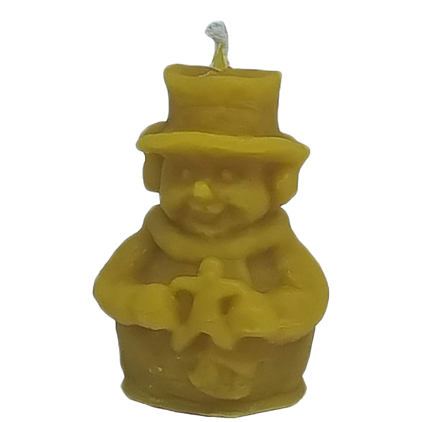 Schneemann aus Bienenwachs