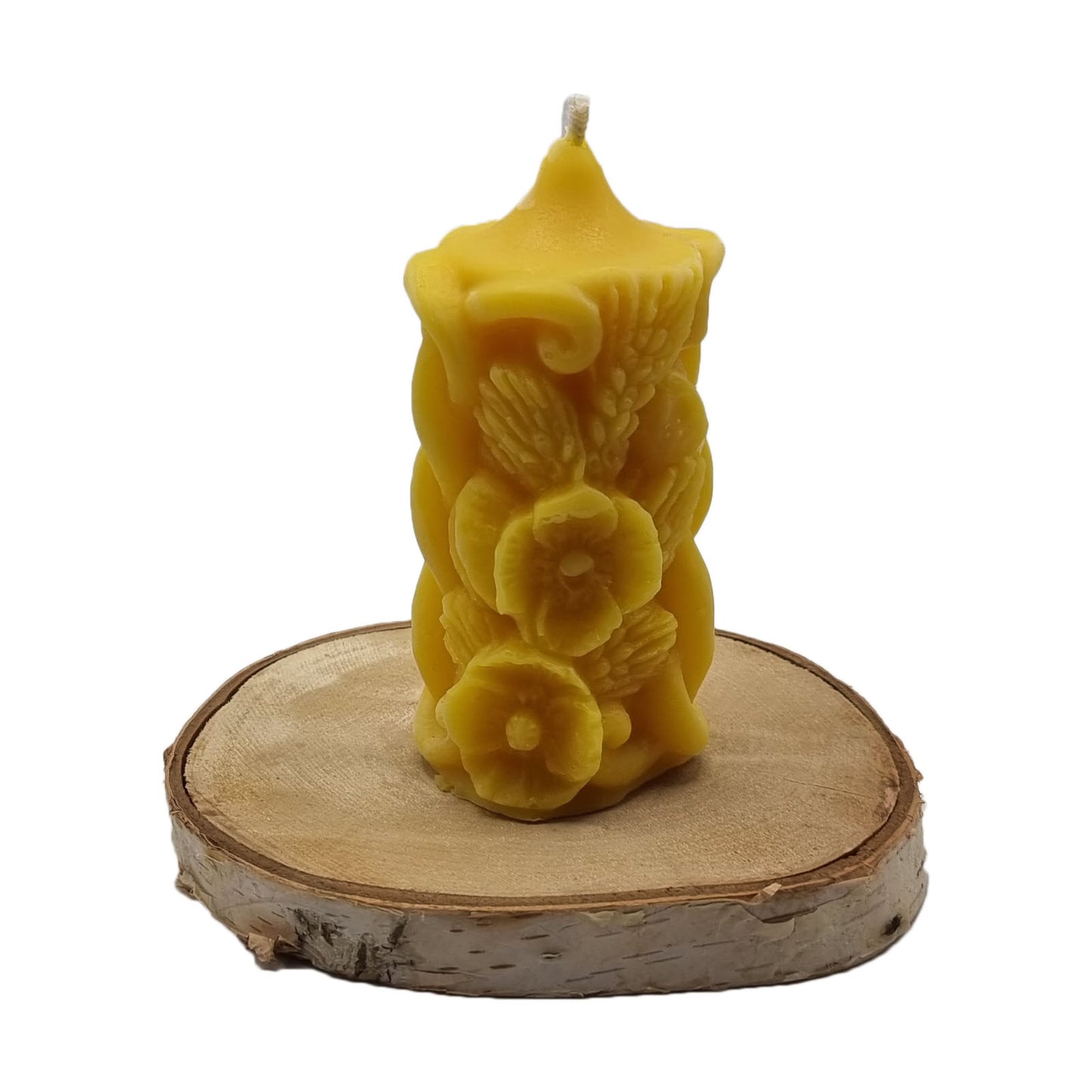 Erntedankkerze aus Bienenwachs