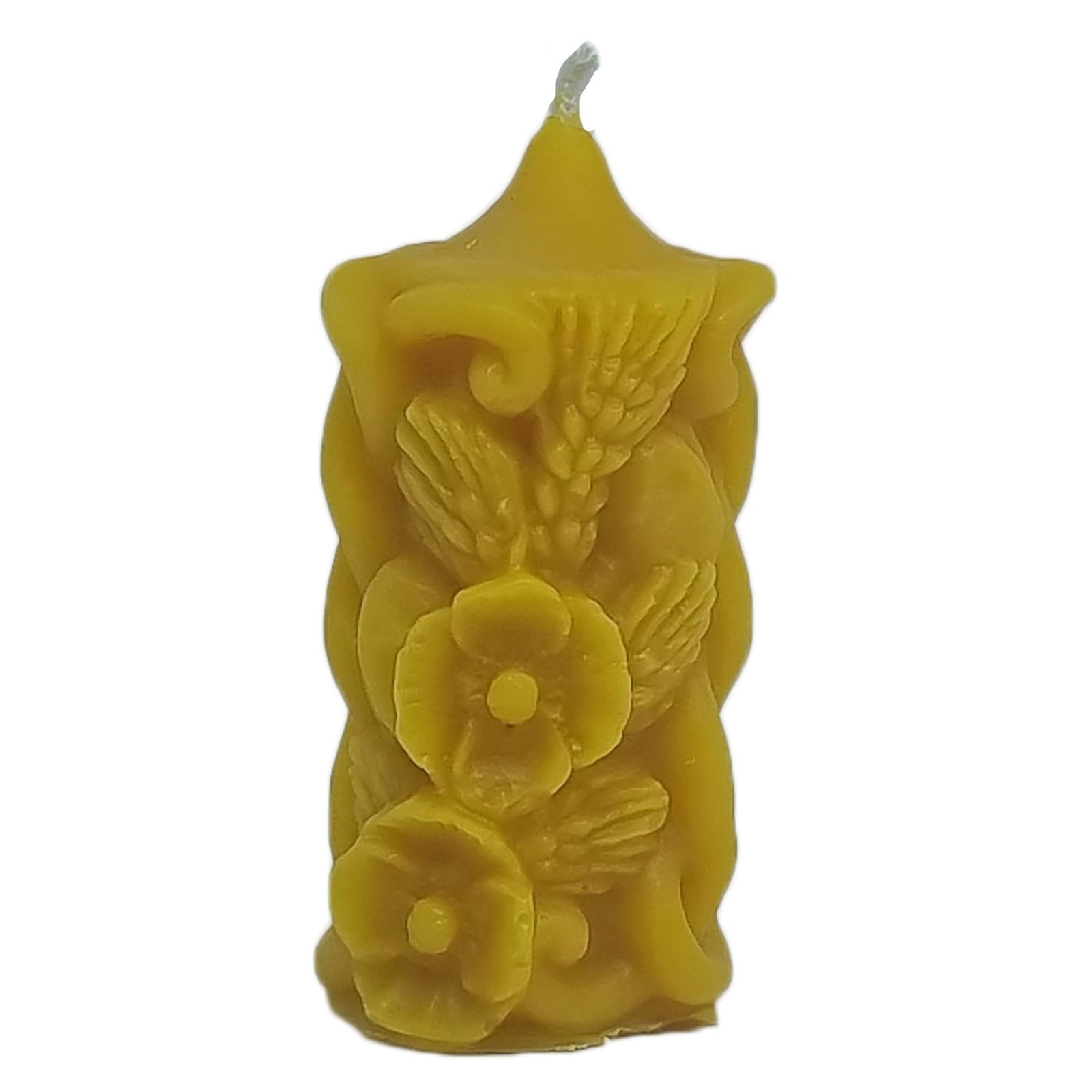 Erntedankkerze aus Bienenwachs