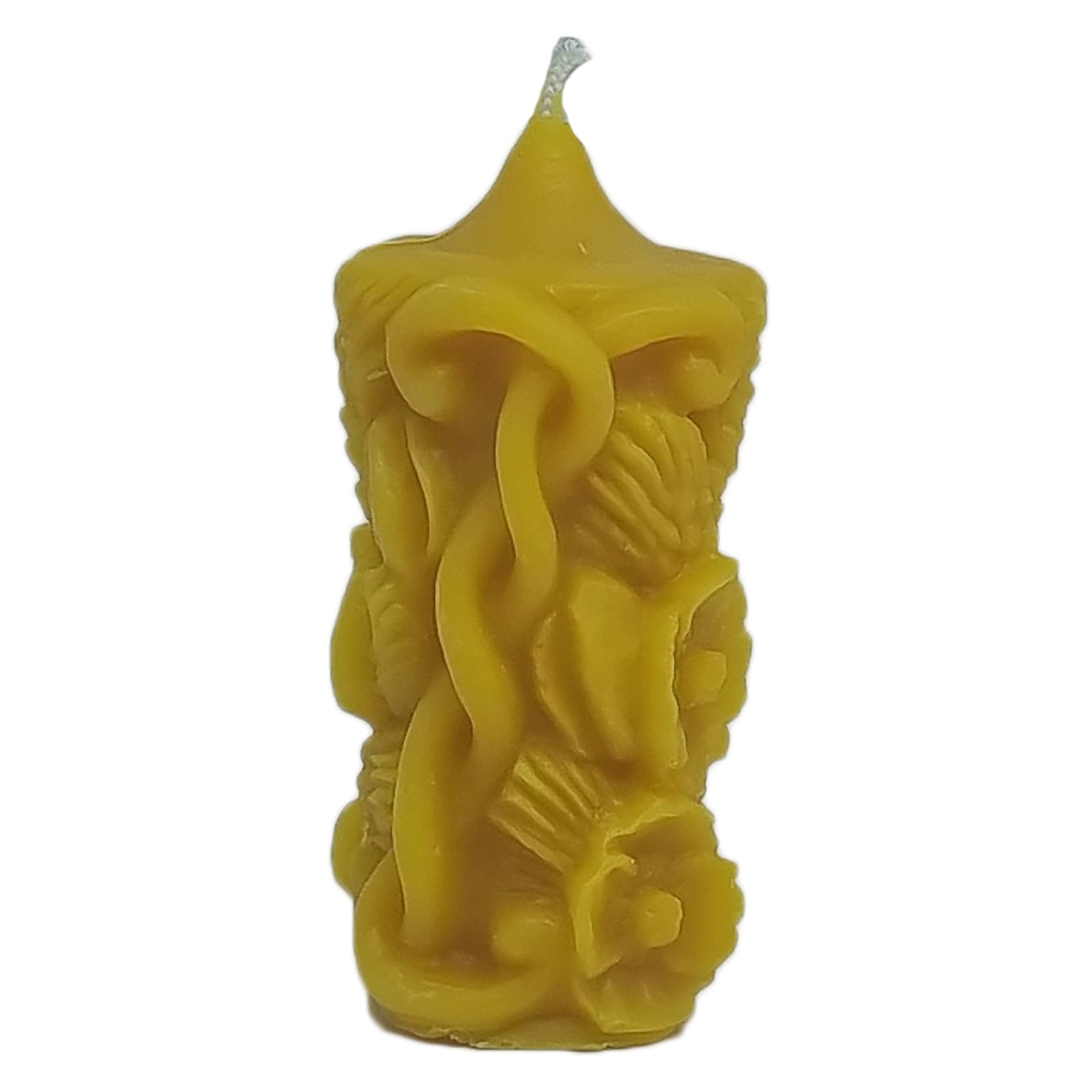 Erntedankkerze aus Bienenwachs