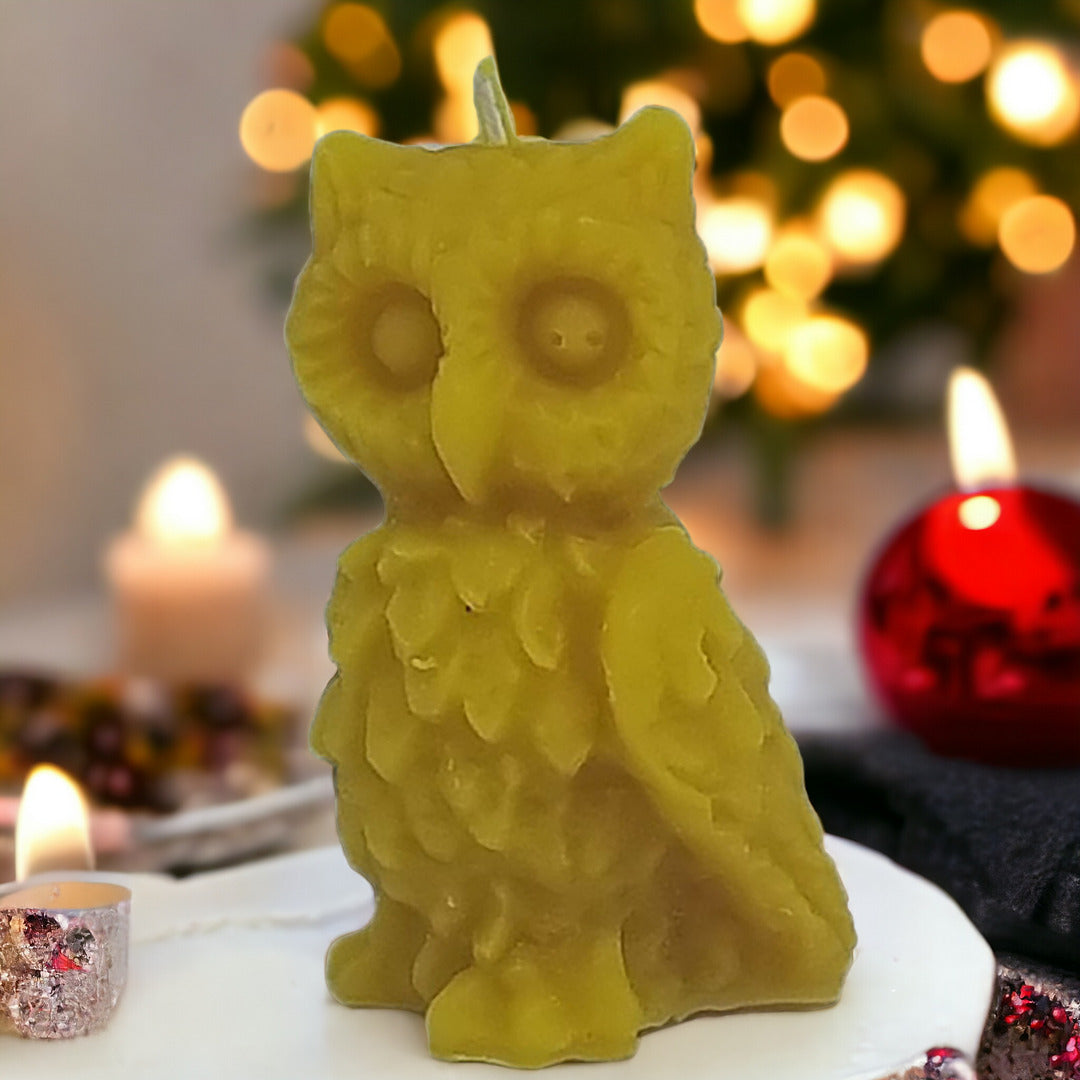 Bienenwachskerze fuer Weihnachten