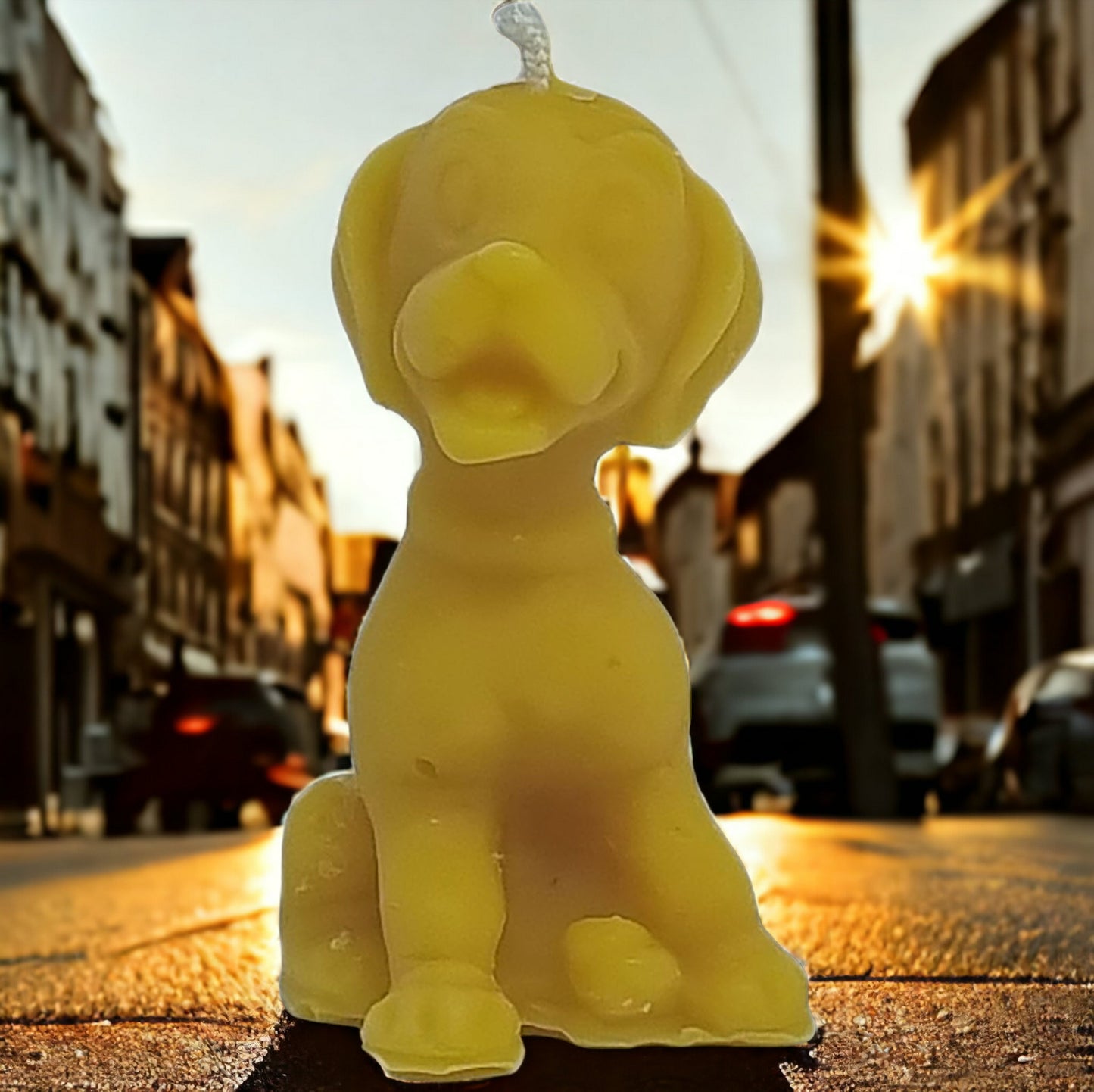 Hund aus Bienenwachs