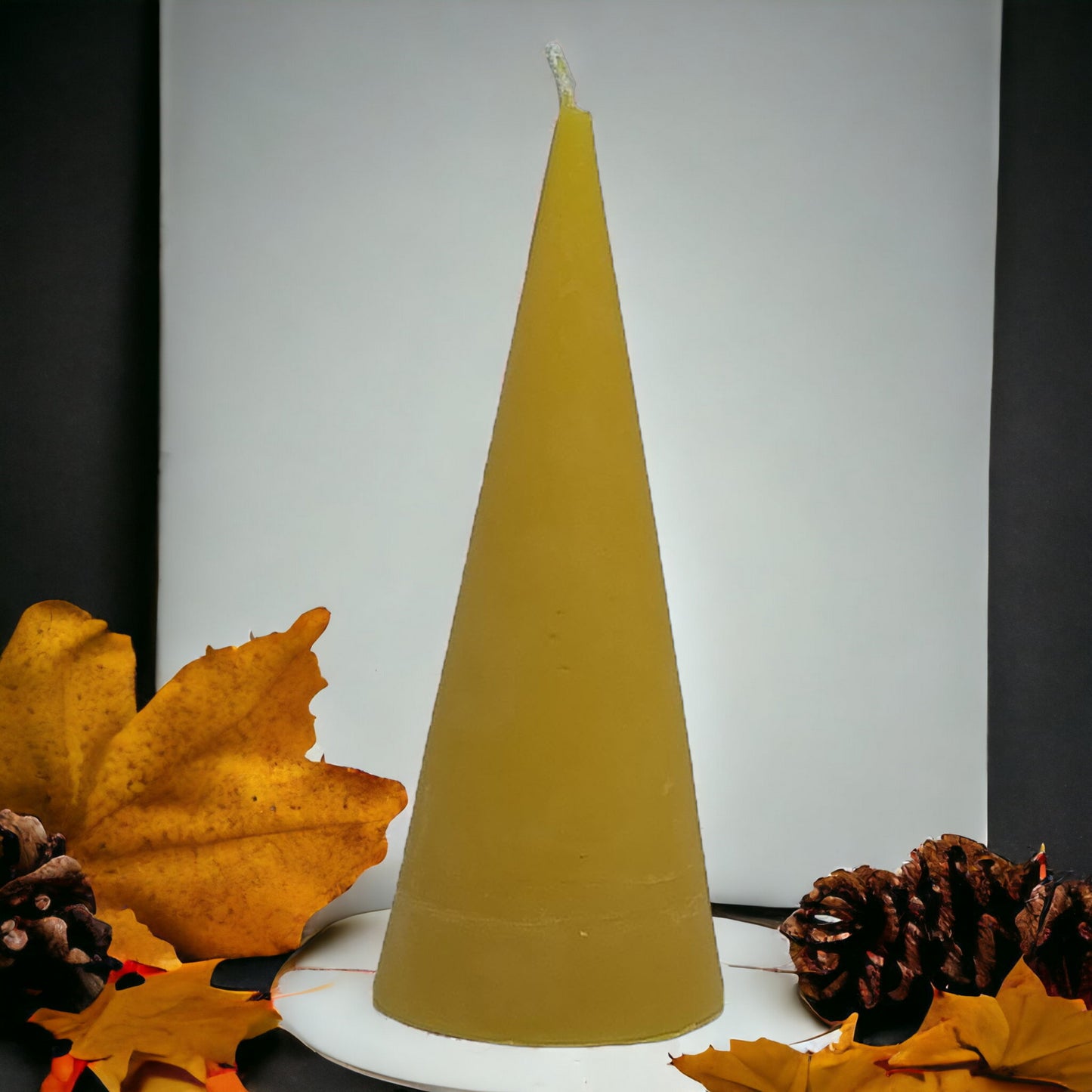 Bienenwachskerze für den Herbst