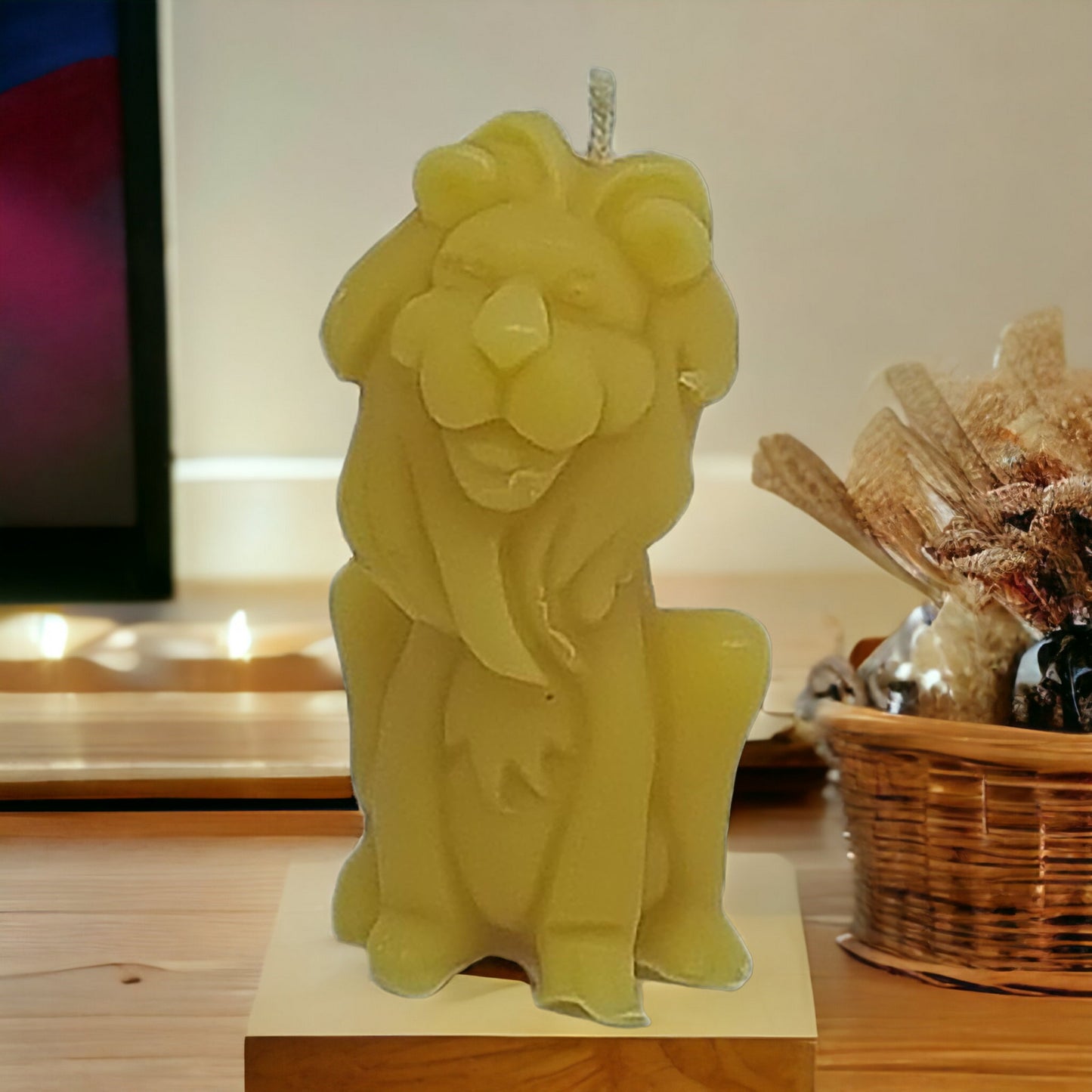 Löwe aus Bienenwachs
