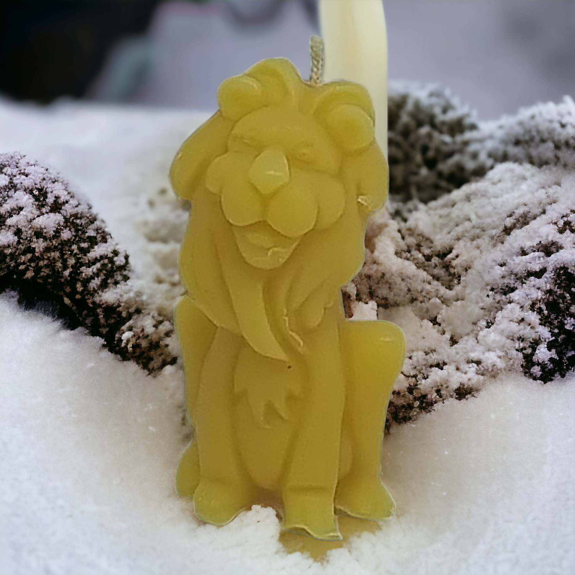 Löwe aus Bienenwachs