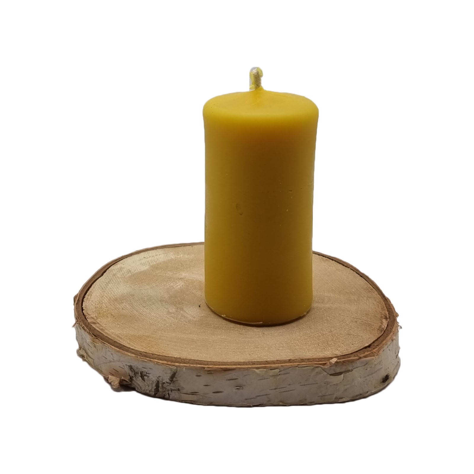 Stumpenkerze aus Bienenwachs