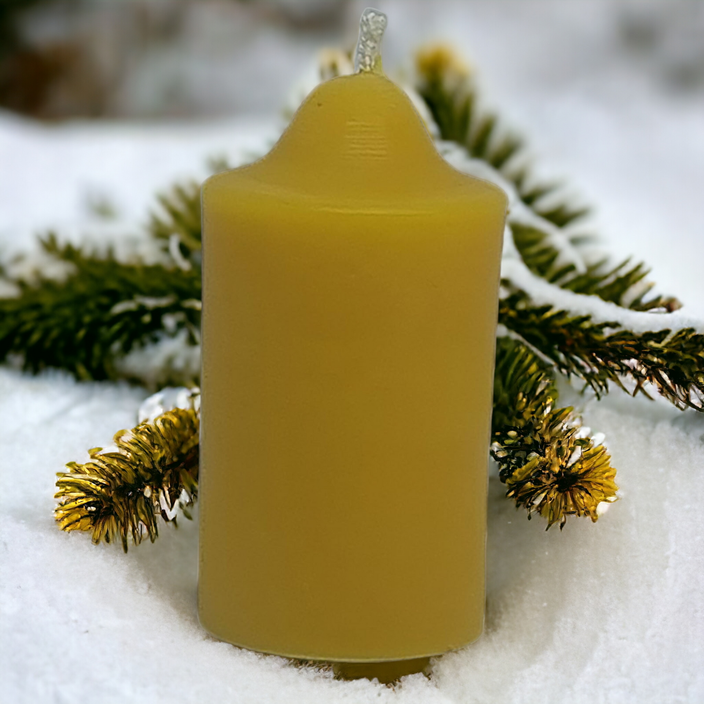 Stumenkerze aus Bienenwachs