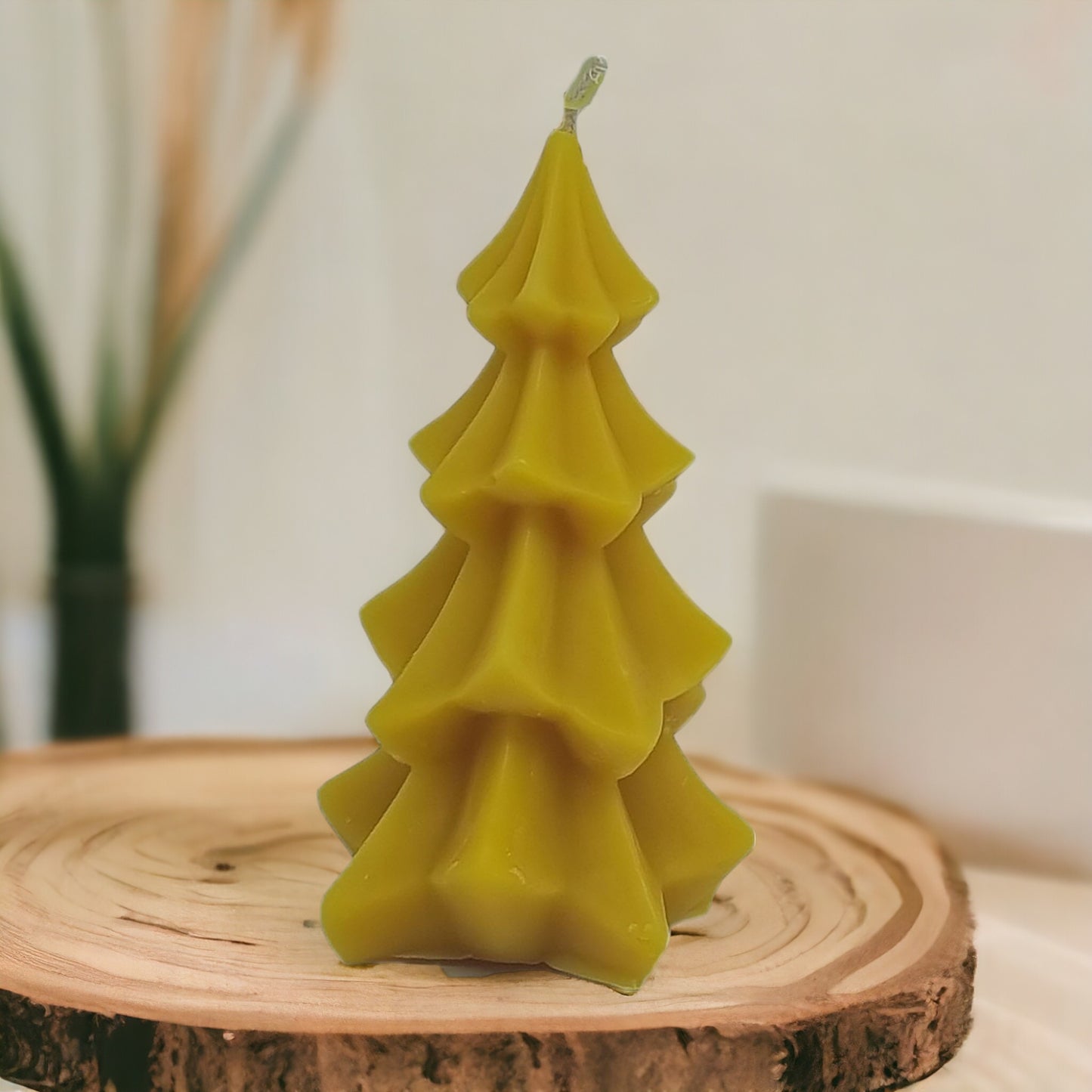 Weihnachtsbaum aus Bienenwachskerzen