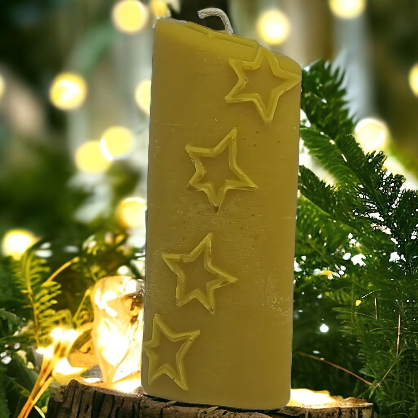 Ovaler Stern aus Bienenwachs