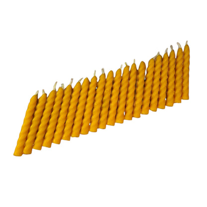 Weihnachtsbaumkerzen aus Bienenwachs