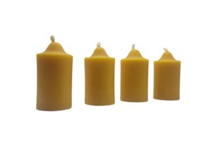 Stumpen aus Bienenwachs für den Adventskranz