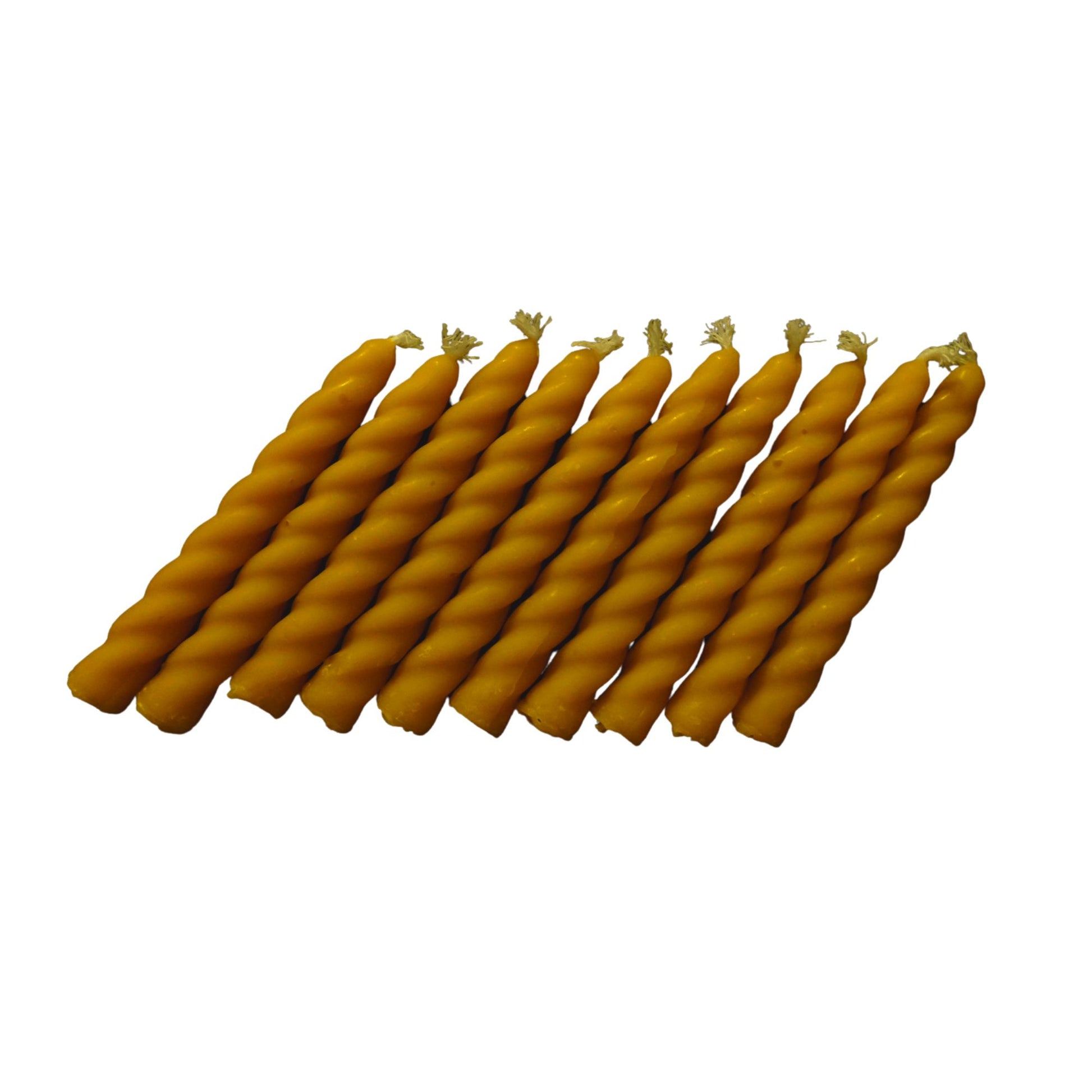 Detailansicht der Kerzen aus reinem Bienenwachs