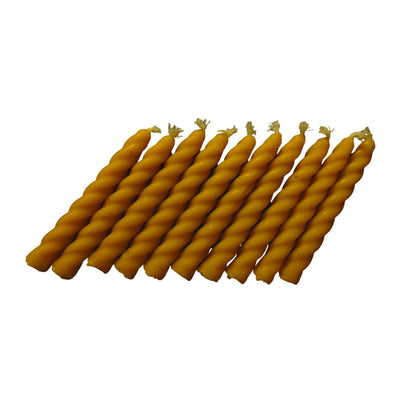 Detailansicht der Kerzen aus reinem Bienenwachs