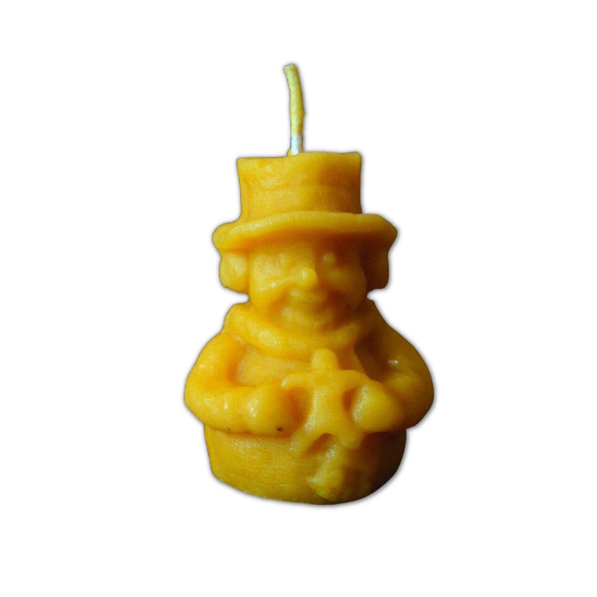 Schneemann aus Bienenwachs
