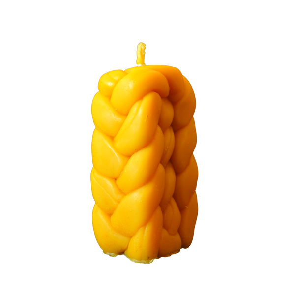 Zopfkerze aus reinem Bienenwachs