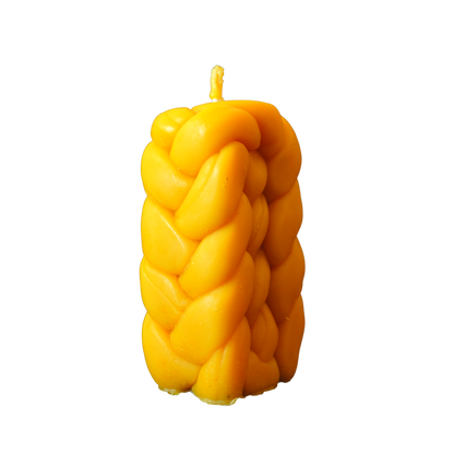 Zopfkerze aus reinem Bienenwachs