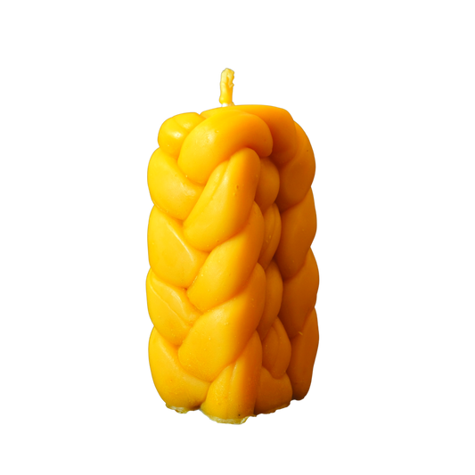 Zopfkerze aus reinem Bienenwachs