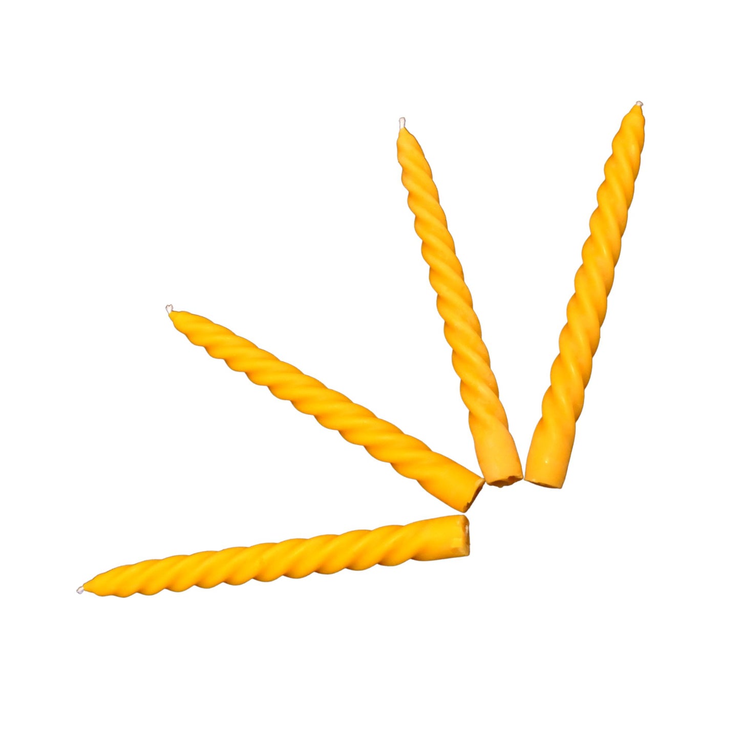 handgefertigte gedrehte Bienenwachskerze